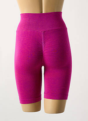 Pantalon de ciclism efect material satinat talie înaltă roz PROMISE femeie