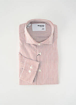 Cămașă cu mâneci lungi maro SELECTED bărbat