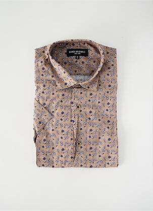 Cămașă cu mâneci scurte maro BANDE ORIGINALE bărbat