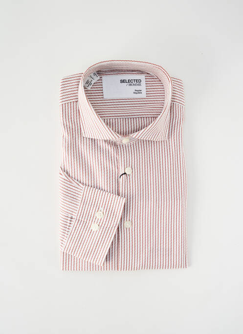 Cămașă cu mâneci lungi maro SELECTED bărbat