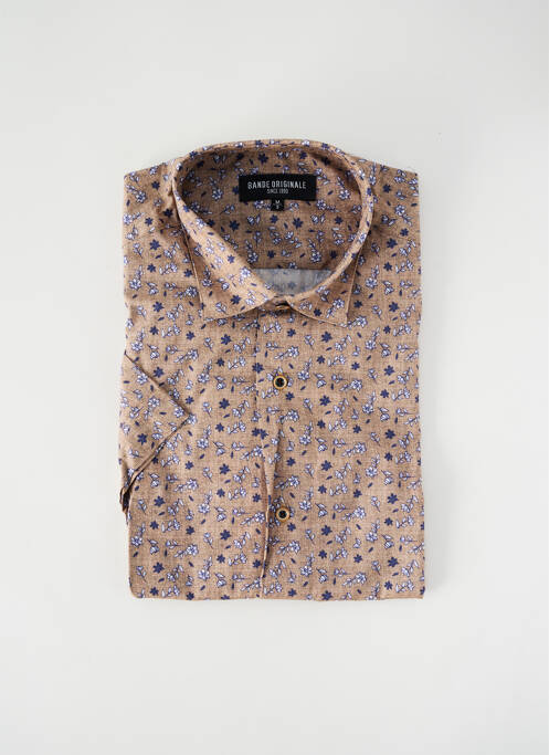 Cămașă cu mâneci scurte maro BANDE ORIGINALE bărbat