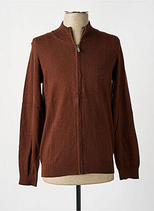 Vestă cu mâneci lungi maro CAMBRIDGE bărbat