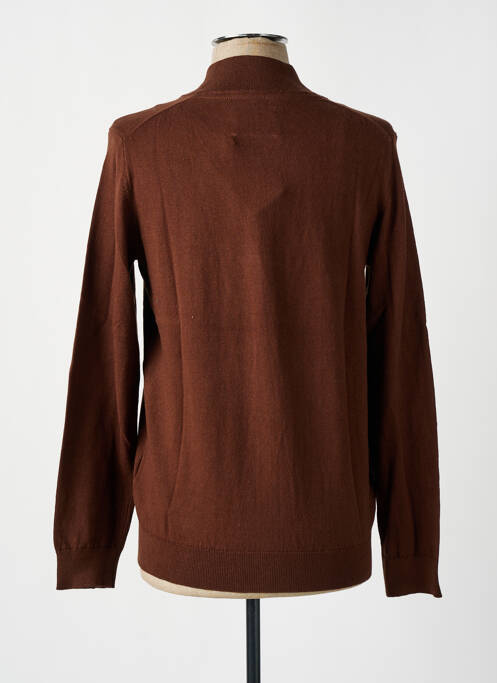 Vestă cu mâneci lungi maro CAMBRIDGE bărbat