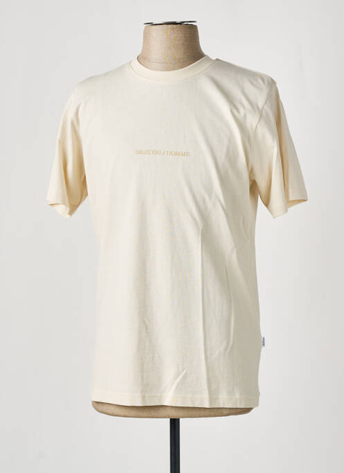 Tricou bej SELECTED bărbat