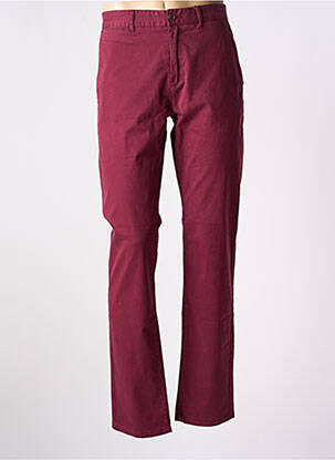 Pantalon chino elasticitate mărime normală roșu CAMBRIDGE bărbat