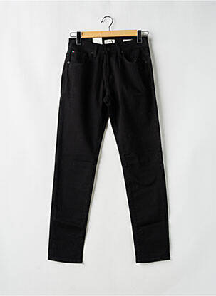 Pantalon slim închidere cu fermoar sub clapetă cu nasturi negru SELECTED bărbat