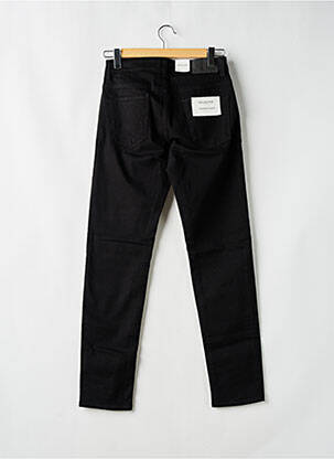 Pantalon slim închidere cu fermoar sub clapetă cu nasturi negru SELECTED bărbat