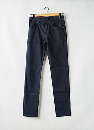 Pantalon slim închidere cu fermoar sub clapetă cu nasturi albastru CAMBRIDGE bărbat