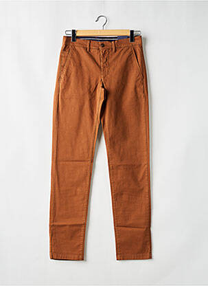 Pantalon chino buzunare maro CAMBRIDGE bărbat