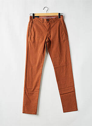 Pantalon chino buzunare maro CAMBRIDGE bărbat