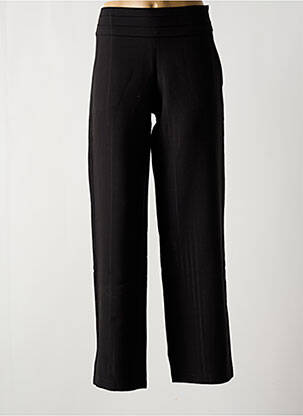 Pantalon drept talie elastică negru MULTIPLES femeie