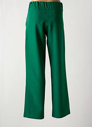 Pantalon drept talie elastică verde MULTIPLES femeie