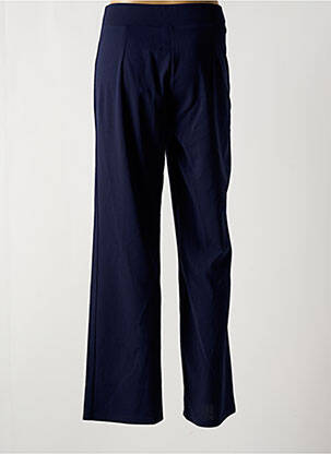 Pantalon drept talie elastică albastru MULTIPLES femeie