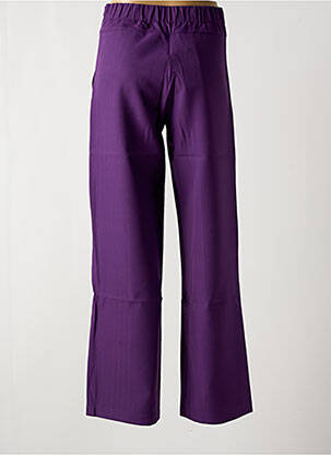 Pantalon drept talie elastică violet MULTIPLES femeie
