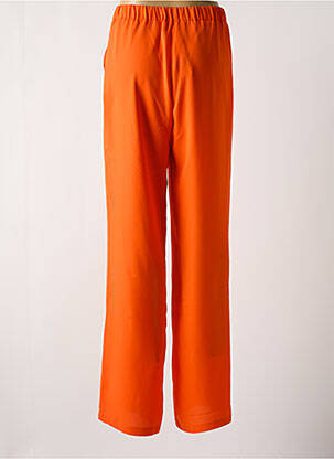 Pantalon drept talie elastică portocalie MULTIPLES femeie
