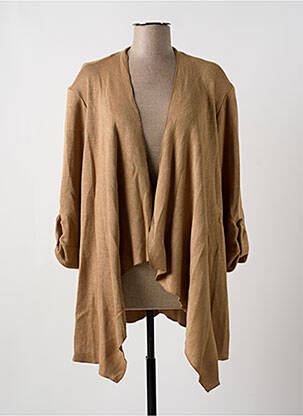 Vestă cu mâneci lungi bej MULTIPLES femeie