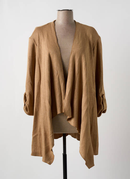 Vestă cu mâneci lungi bej MULTIPLES femeie