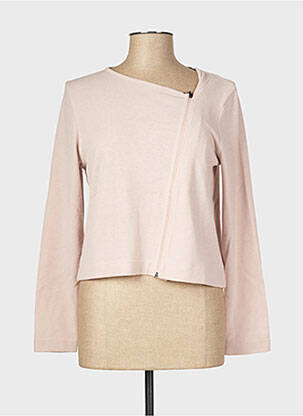 Vestă cu mâneci lungi roz MALOKA femeie