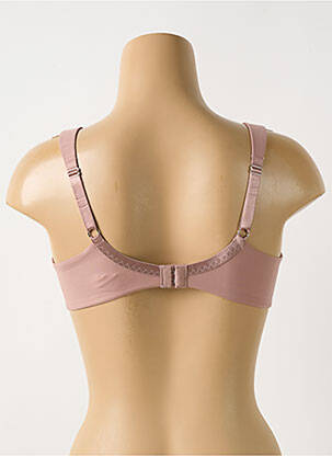 Sutien efect material satinat sutien cupe întregi cu decolteu înalt roz TRIUMPH femeie