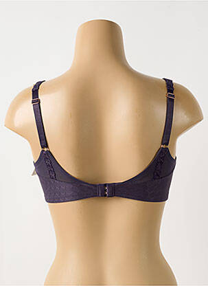 Sutien efect material satinat sutien cupe întregi cu decolteu înalt violet FLORALE BY TRIUMPH femeie