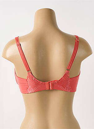 Sutien efect material satinat sutien cupe întregi cu decolteu înalt portocalie FLORALE BY TRIUMPH femeie