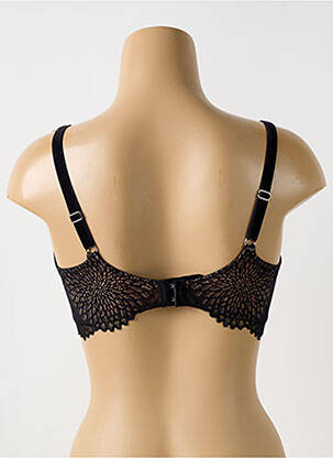 Sutien efect material satinat sutien cupe întregi cu decolteu înalt negru TRIUMPH femeie