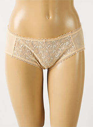 Shorty efect material satinat bej EMPREINTE femeie