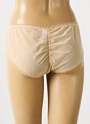 Shorty efect material satinat bej EMPREINTE femeie