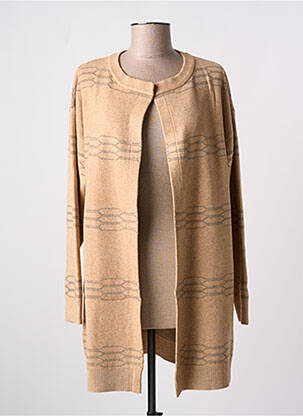 Vestă cu mâneci lungi bej MEISÏE femeie