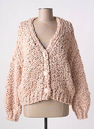 Vestă cu mâneci lungi roz MEISÏE femeie