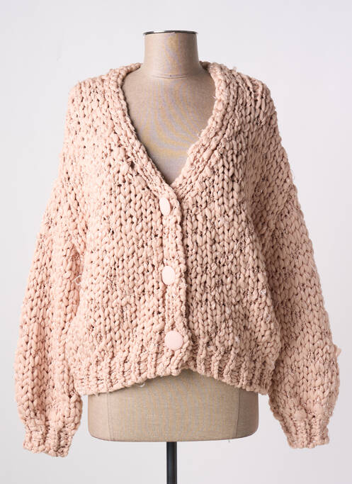 Vestă cu mâneci lungi roz MEISÏE femeie