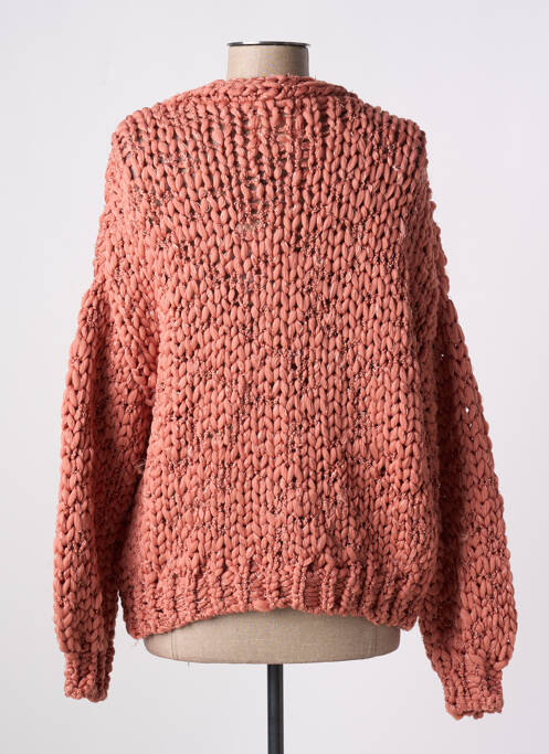 Vestă cu mâneci lungi roz închis MEISÏE femeie