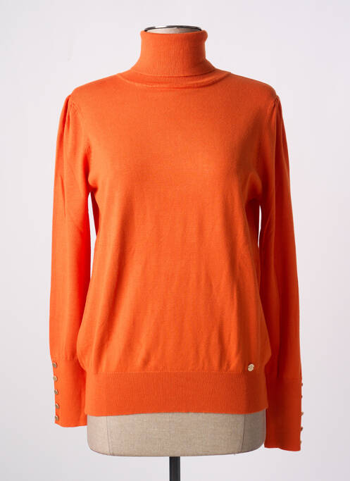Pulover cu guler înalt portocaliu LA PETITE ETOILE femeie
