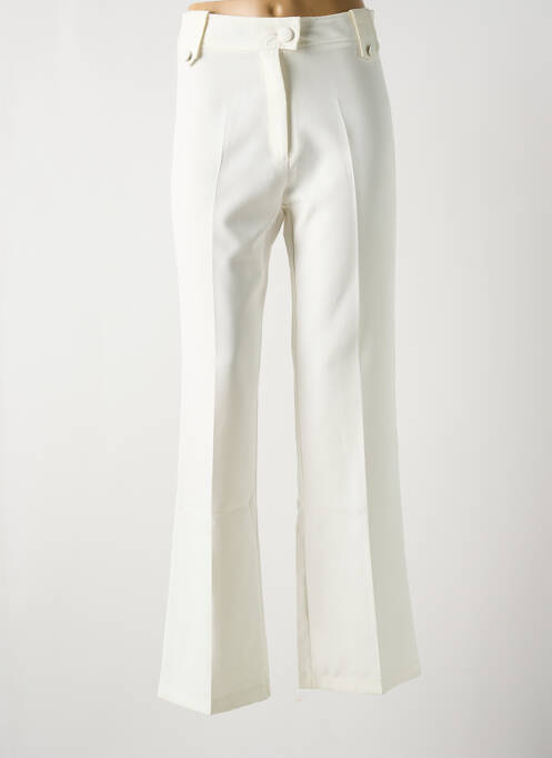 Pantalon drept alb MULTIPLES femeie