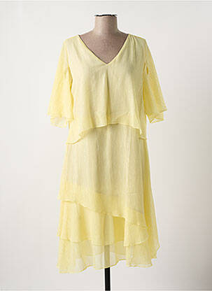 Rochie midi galben MULTIPLES femeie