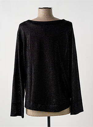 Top elasticitate mâneci lungi negru MULTIPLES femeie