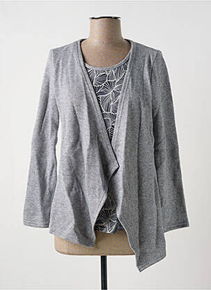 Vestă cu mâneci lungi gri MULTIPLES femeie
