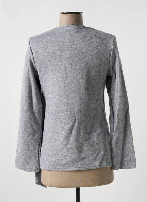 Vestă cu mâneci lungi gri MULTIPLES femeie