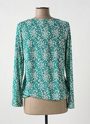 Top elasticitate mâneci lungi verde MULTIPLES femeie