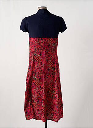 Rochie midi mâneci scurte mâneci scurte albastru MULTIPLES femeie