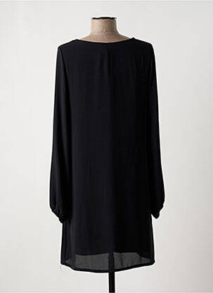 Rochie scurtă croială fluidă mâneci lungi negru MULTIPLES femeie