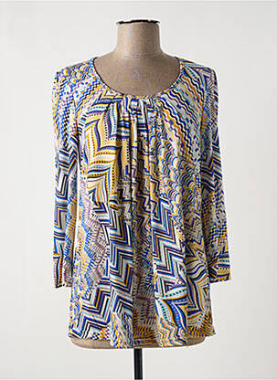 Tricou mâneci 3/4 mâneci 3/4 albastru MULTIPLES femeie