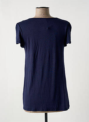 Tricou croială dreaptă mâneci scurte albastru MULTIPLES femeie