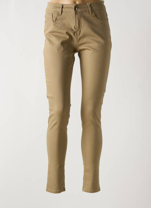 Pantalon slim bej MULTIPLES femeie
