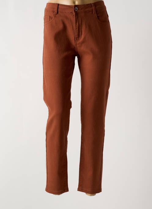 Pantalon slim maro MULTIPLES femeie