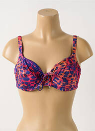 Sutien de costum de baie elasticitate sutien cupe întregi cu decolteu înalt violet PRIMADONNA femme