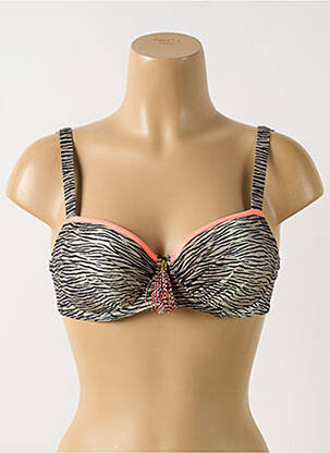 Sutien de costum de baie elasticitate sutien balconet cu decolteu înalt gri PRIMADONNA femeie