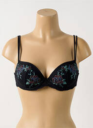 Sutien efect material satinat top sutien modelat negru MARIE JO femme