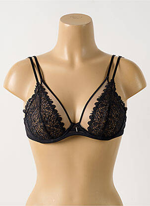 Sutien efect material satinat sutien cupe întregi cu decolteu înalt negru MARIE JO femeie