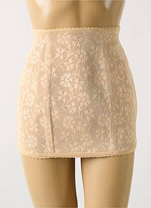 Corset/jartieră efect material satinat culoare piersică EXTASE femeie